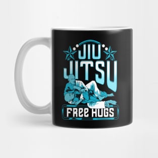 Funny Jiu Jitsu Free Hugs Pun BJJ Martial Arts Mug
